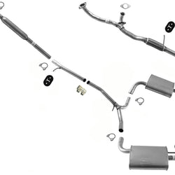 Dual OE Style Exhaust Muffler Pipe System For Ford Explorer 3.5L 2011-2017