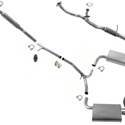 Dual OE Style Exhaust Muffler Pipe System For Ford Explorer 3.5L Base 2018-2019