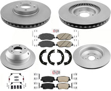 AmeriBRAKES Kit de pastillas y rotores de freno de disco recubiertos GEO para Hyundai Santa Fe 13-16