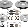 AmeriBRAKES GEO Coated Disc Brake Rotors Pads Kit For Hyundai Santa Fe XL 17-19