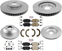 AmeriBRAKES Kit de pastillas y rotores de freno de disco recubiertos GEO para Santa Fe Sport 2013-16
