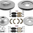 AmeriBRAKES GEO Coated Disc Brake Rotors & Pads Kit For Santa Fe Sport 2013-16