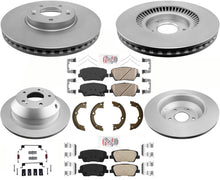 AmeriBRAKES Kit de pastillas y rotores de freno de disco recubiertos GEO para Santa Fe Sport 2017-18