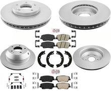 AmeriBRAKES Kit de pastillas y rotores de freno de disco recubiertos GEO para Hyundai Santa Fe 10-12