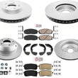 AmeriBRAKES GEO Coated Disc Brake Rotors & Pads Kit For KIA Sedona 2020-2021