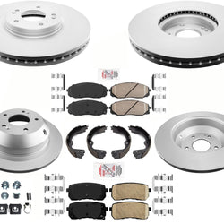 AmeriBRAKES GEO Coated Disc Brake Rotors & Pads Kit For KIA Sedona 2020-2021