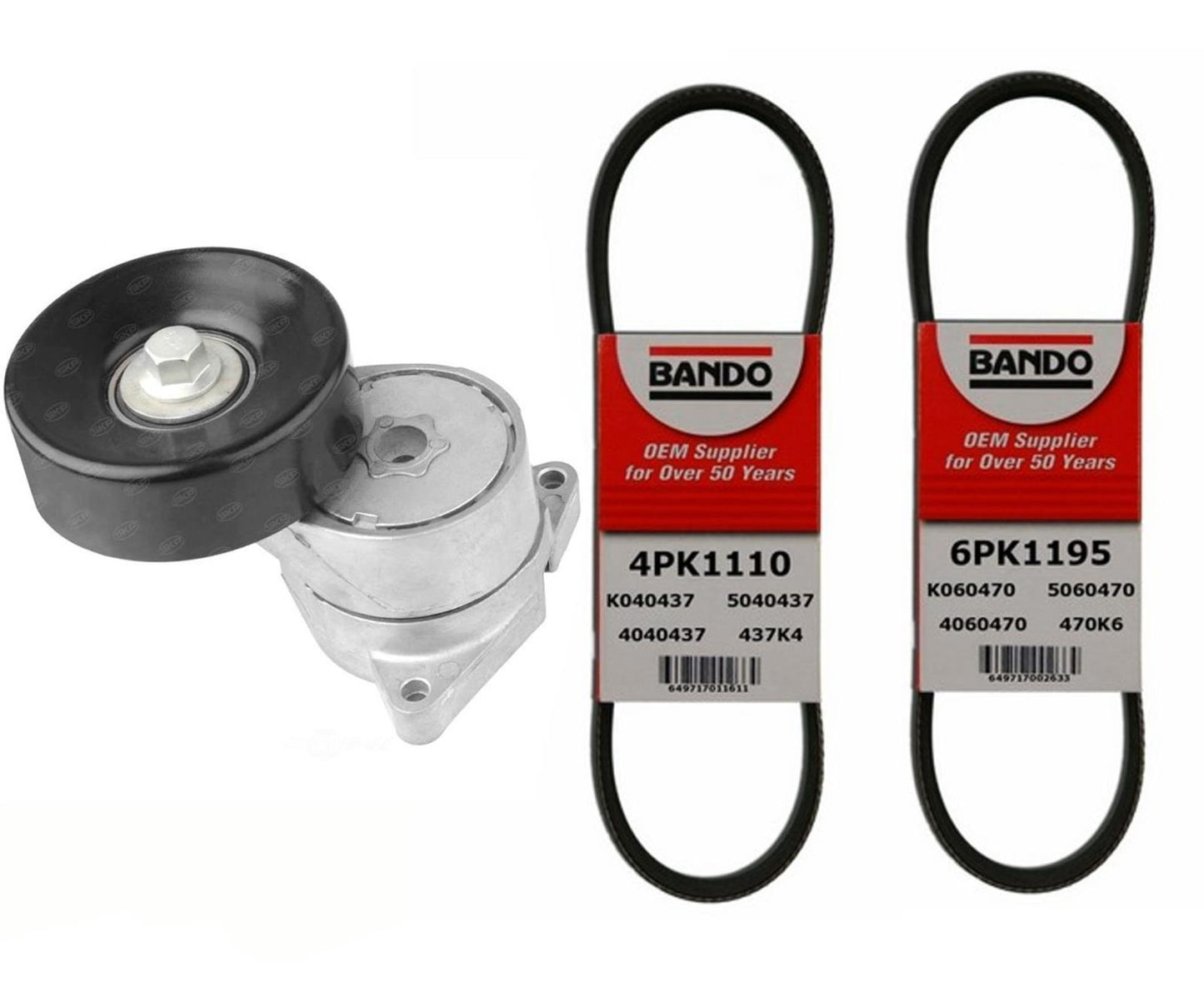 Engine Belt & Belt Tensioner For Acura MDX 01-02 Honda Pilot 03-04 31170-PGK-A01