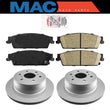 Rear Ceramic Pads & Coated Rotors FOR 2007-2014 GMC SIERRA YUKON - XL