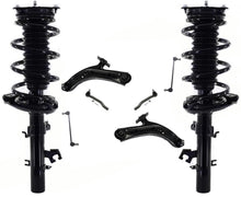Front Complete Struts Lower Control Arms Tie Rods For Nissan Rogue 2014-2020