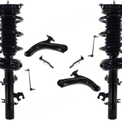 Front Complete Struts Lower Control Arms Tie Rods For Nissan Rogue 2014-2020