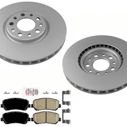 For Chrysler 200 15-17 With 305MM BRG Brake Code GEO Coated Rotors Ceramic Pads