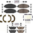 Front & Rear Fleet Duty Brake Pads Hardwar Parking Shoes For Ram 1500 19-2021