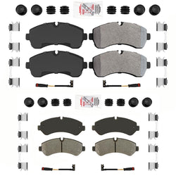 AmeriPLATINUM Fleet Duty Brake Pads For Sprinter 3500 2019-2020 Dual Rear Wheel
