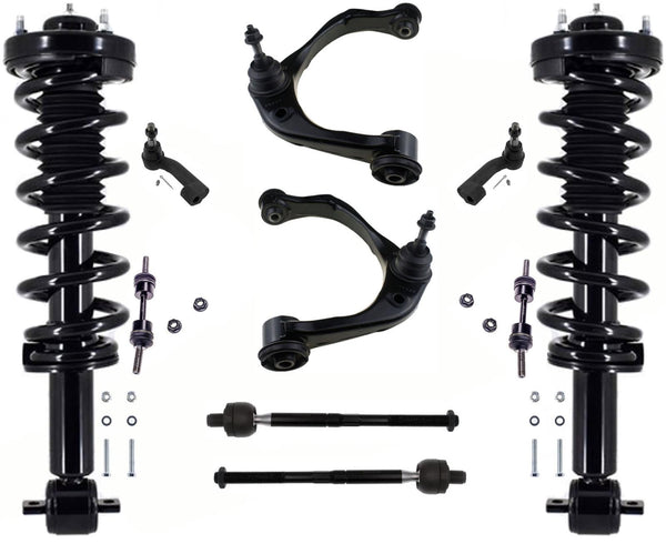Front Struts Upperl Arms Links Tie Rods For Ford Expedition 4 Wheel Drive 18-22