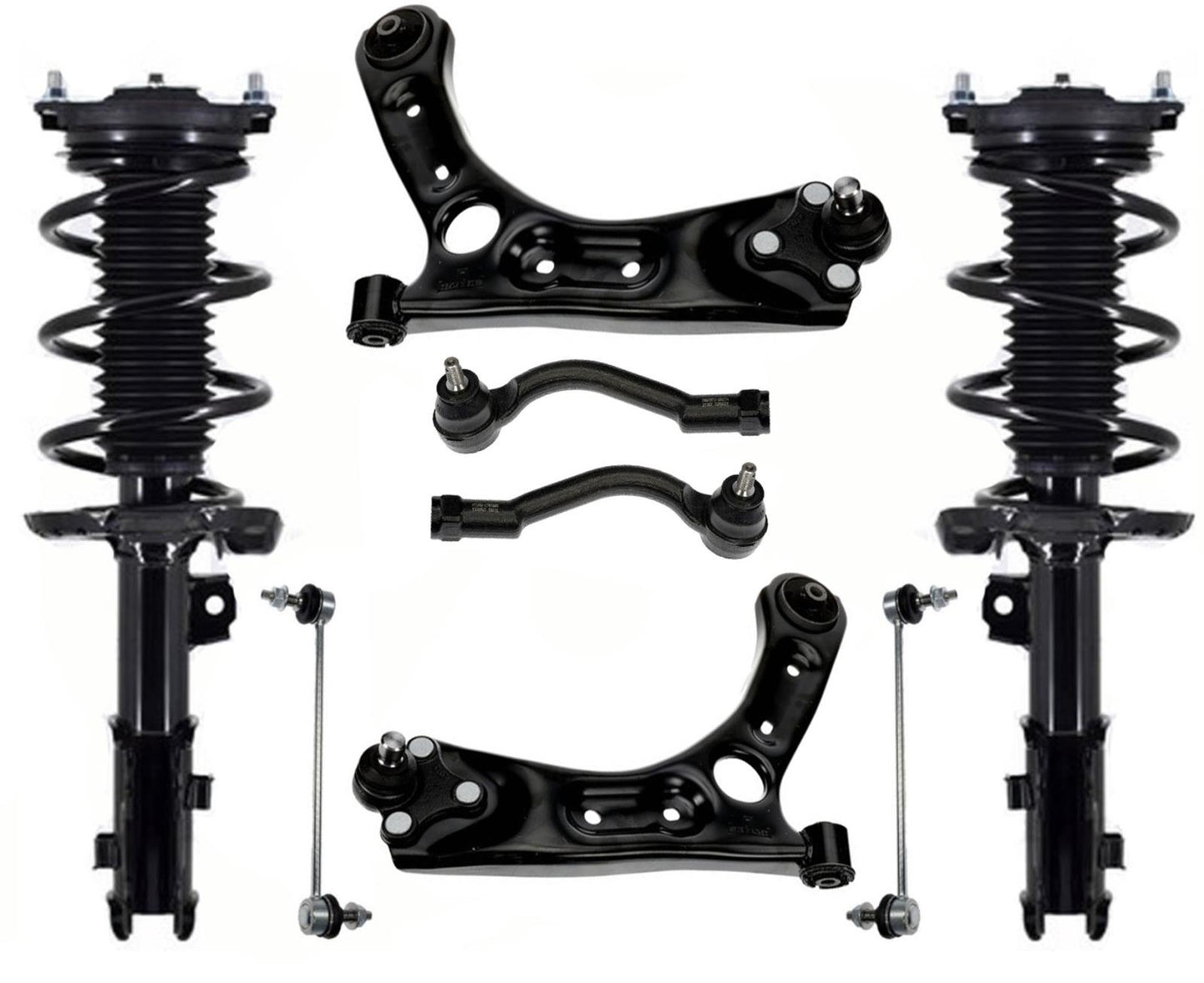 Front Struts Control Arms Tie Rods Links  For Kia Optima SX Turbo 2015-2019