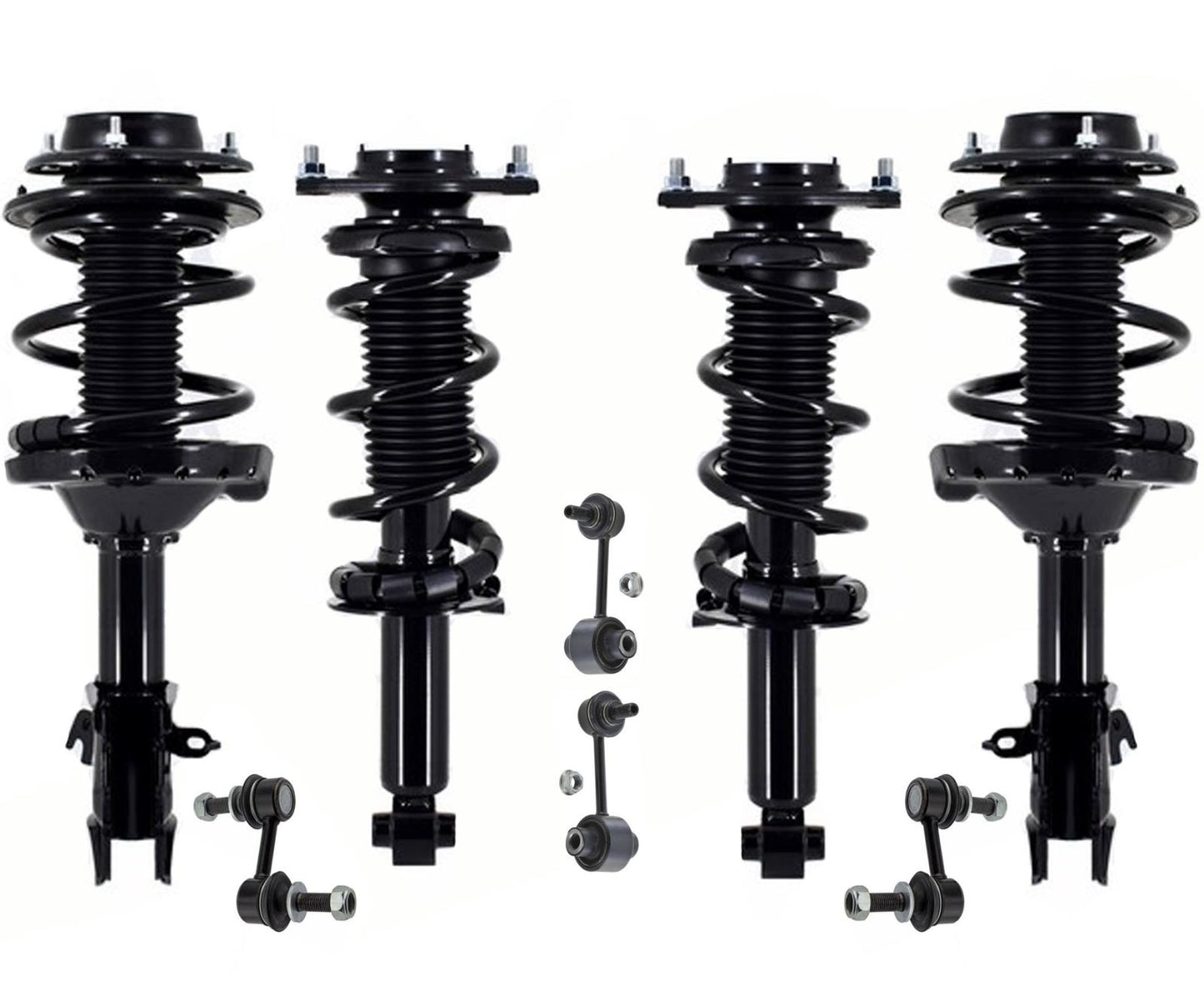 Conjunto completo de puntales delanteros y traseros y enlaces de barra estabilizadora para Subaru WRX 2018-2019
