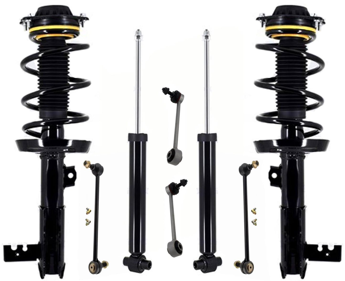 Front Struts & Rear Shocks & Links For GMC Terrain 1.6L 4 Wheel Drive 2018-2020