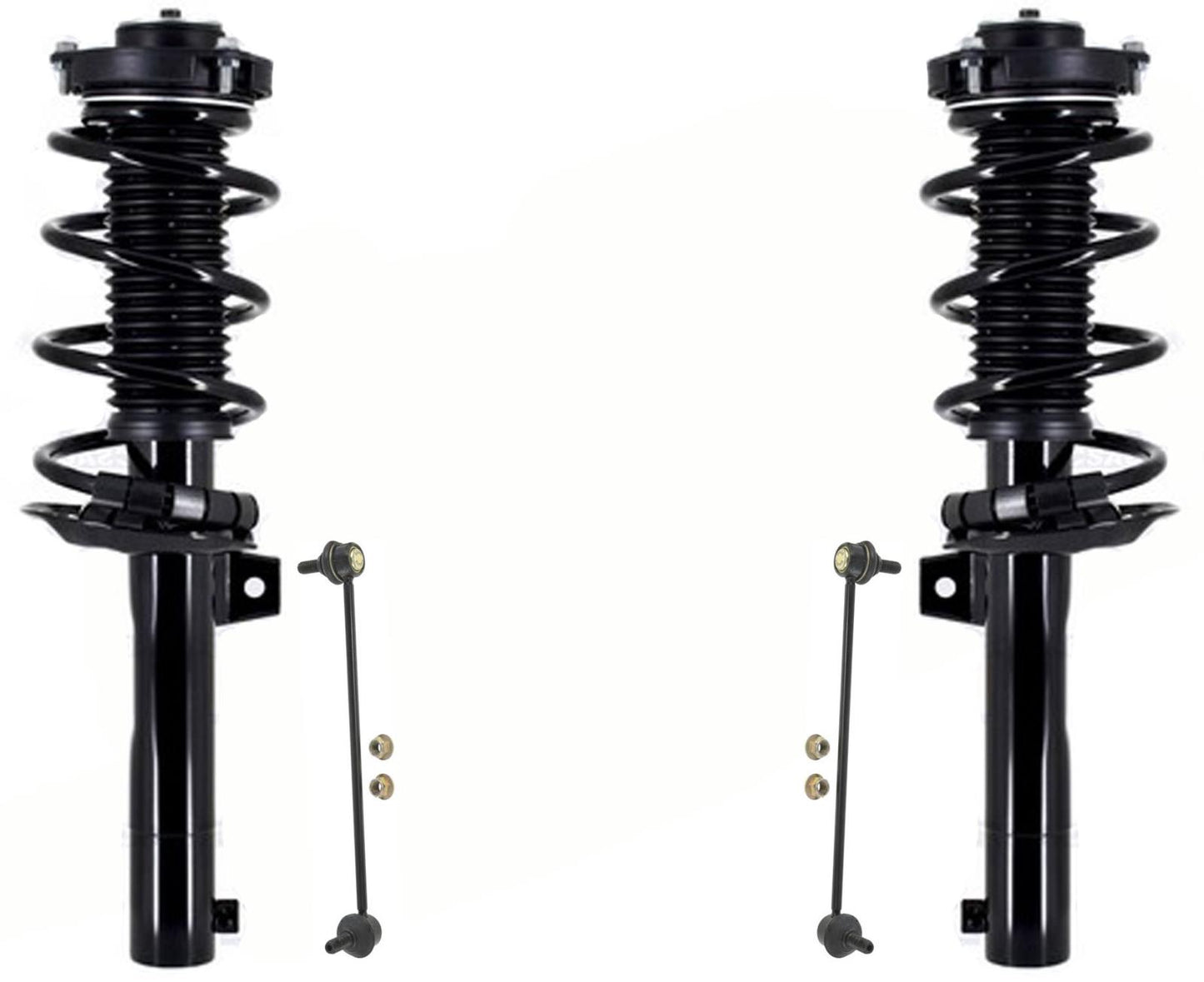 Front Complete Struts & Links For Audi Q3 15-18 Excludes Electronic Suspension