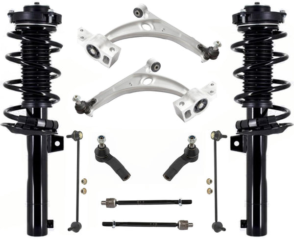 Front Complete Struts Lower Control Arms Tie Rods & Links For Audi Q3 2015-2018