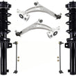 Front Complete Struts Lower Control Arms &  Links For Audi Q3 2015-2018