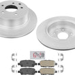 Rear AmeriBRAKES Coated Disc Brake Rotors Pads for 2002-2006 Nissan Altima