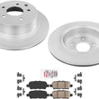 Rear AmeriBRAKES Coated Disc Brake Rotors Pads for 2010-2021 Nissan Altima