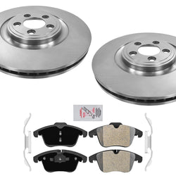 FRONT Disc Brake Rotors Brake Pads for Jaguar S-Type w/ 326MM Rotors 2006-2008