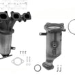Front and Rear Manifold Catalytic Converter for Lincoln MKS 3.7L 2011-2012