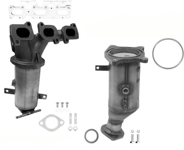 Front and Rear Manifold Catalytic Converter for Lincoln MKS 3.7L 2011-2012