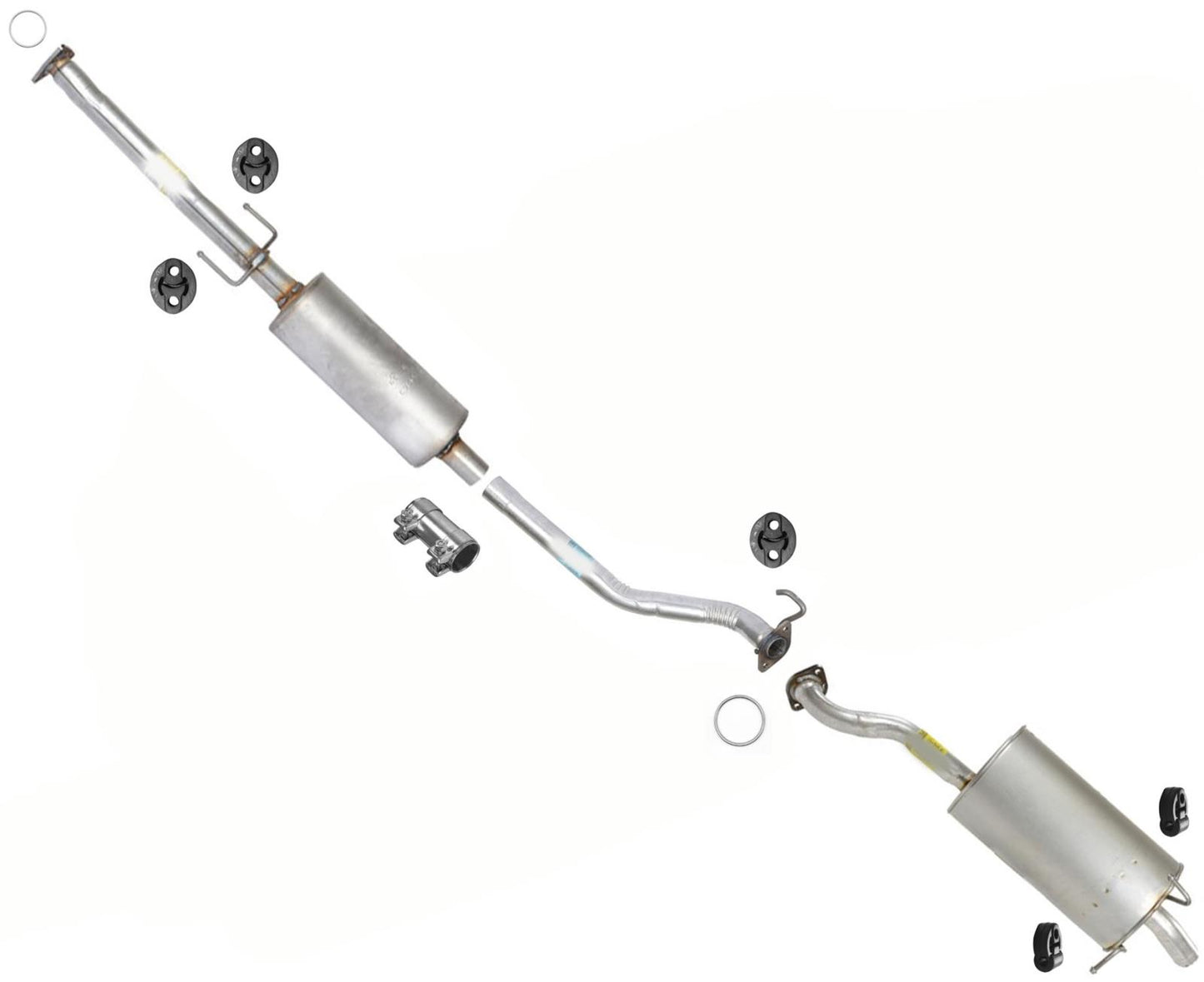 Silenciador trasero de tubo de resonador trasero fabricado en EE. UU. para Honda CR-V 2.4L 2015-2016