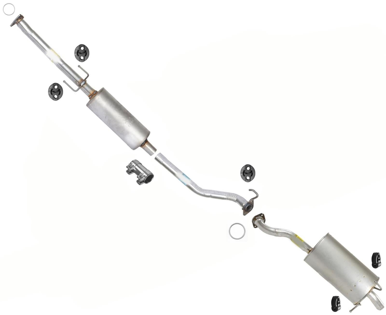 Silenciador trasero de tubo de resonador trasero fabricado en EE. UU. para Honda CR-V 2.4L 2015-2016