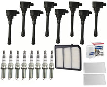 8 bobinas de encendido, bujías y filtros de iridio para Nissan Titan 5.6L 2017-2021