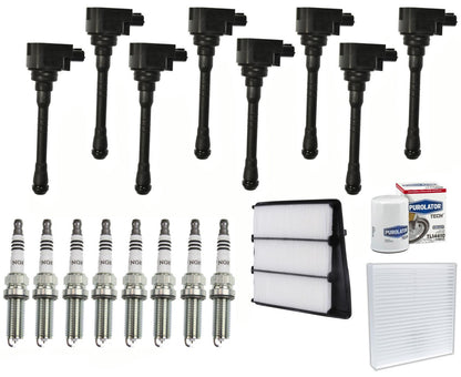 Bobinas de encendido Bujías y filtros de iridio para Nissan NV3500 5.6L 2016-2019