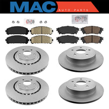 Ceramic Front & Rear Pad & Coated Rotors FOR 2015-2021 LEXUS NX200T NX300 NX300H