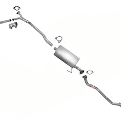 Silenciador y tubos del sistema de escape para Nissan Titan 5.6L 2004-2006