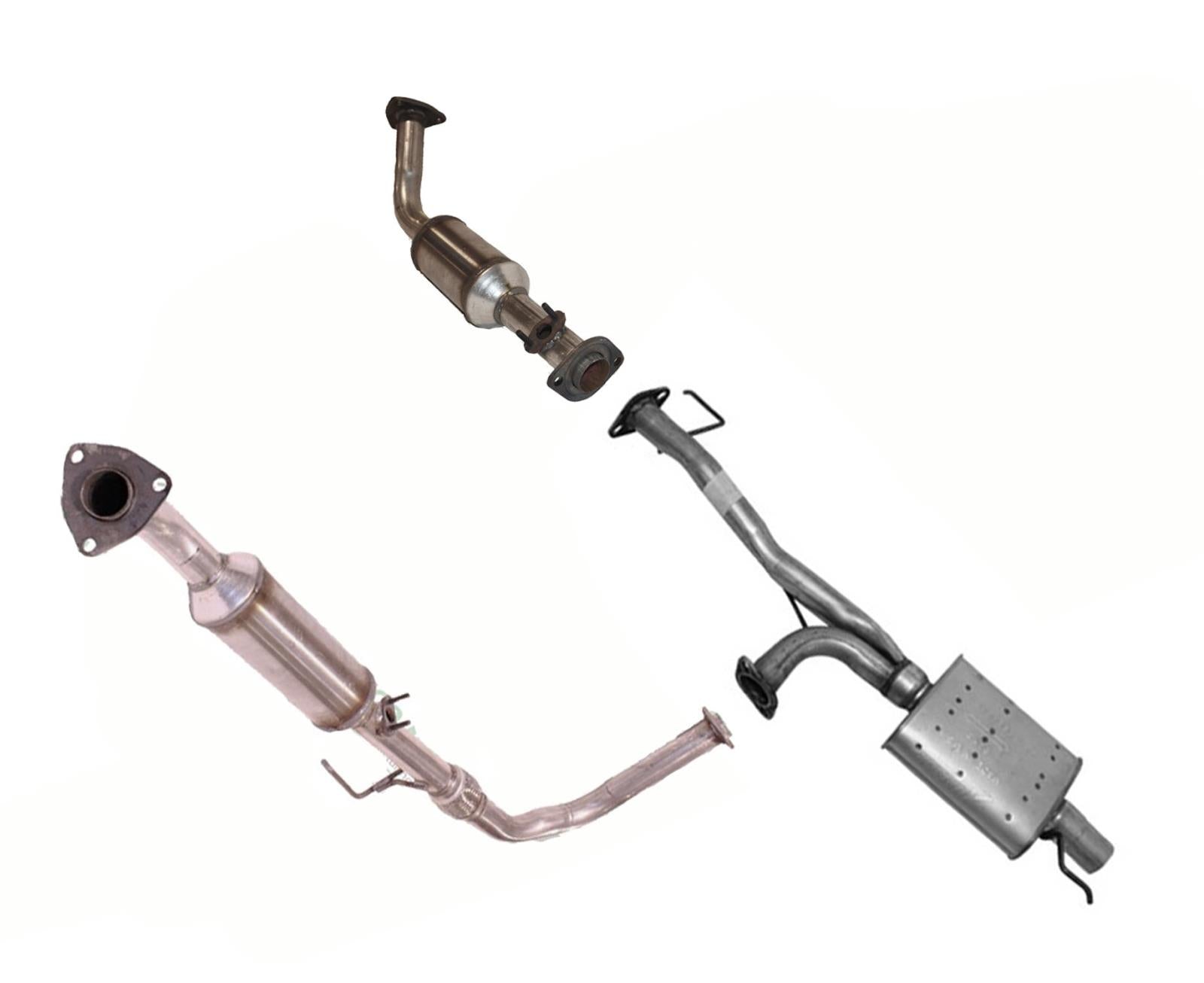 (2) Converters + Muffler for Toyota Tundra Only With Federal Emissions 00-02