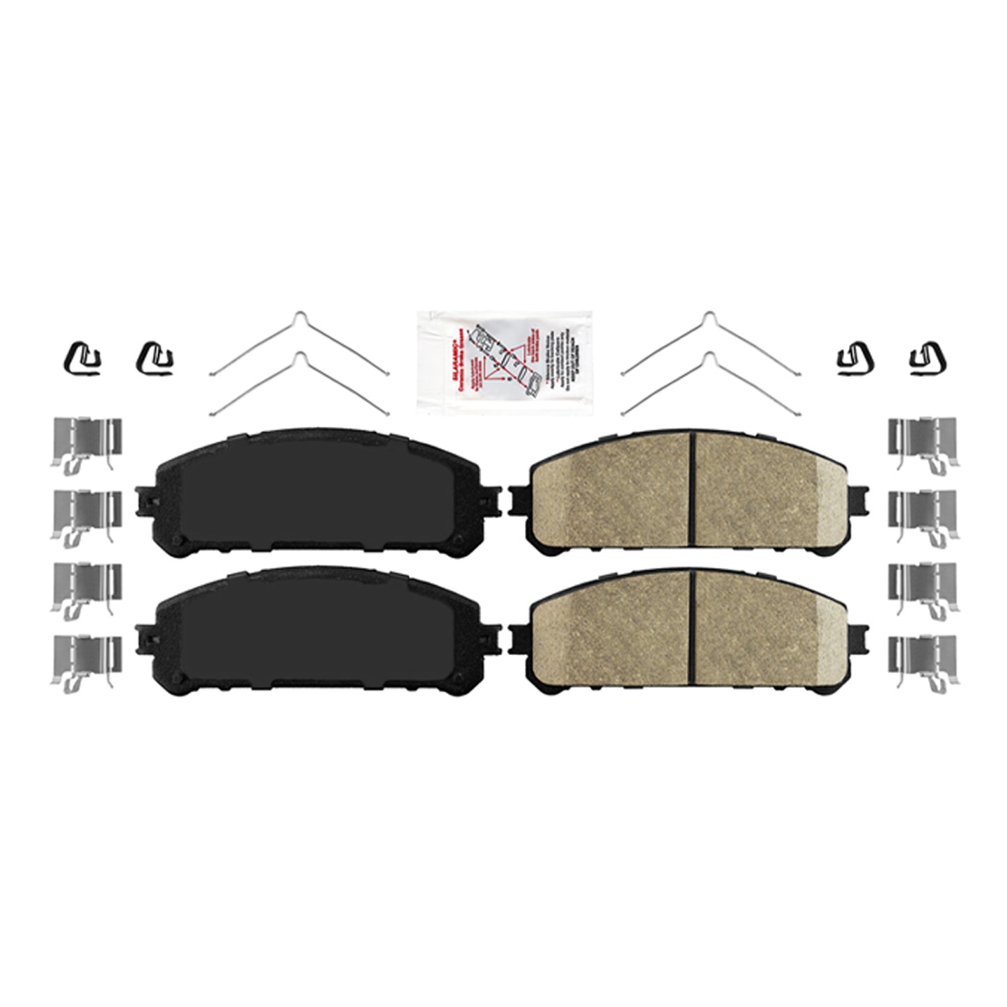 Front & Rear Ceramic Brake Pads & Coated Rotors For 2008-2013 Toyota Highlander