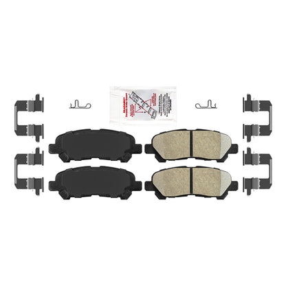 Front & Rear Ceramic Brake Pads & Coated Rotors For 2008-2013 Toyota Highlander