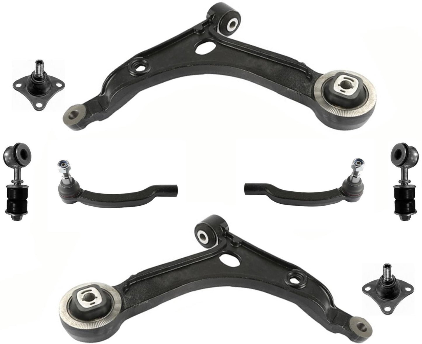 Front Control Arms Ball Joints Tie Rods Links For Ram Promaster 1500 2014-2023