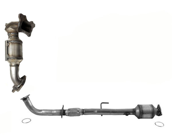 Front & Lower Catalytic Converter W/ Gaskets For Honda Accord 2.4L 2013-2017