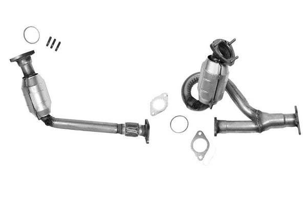 Front and Rear Engine Pipe Catalytic Converter for 08-12 Chevrolet Malibu 3.6L