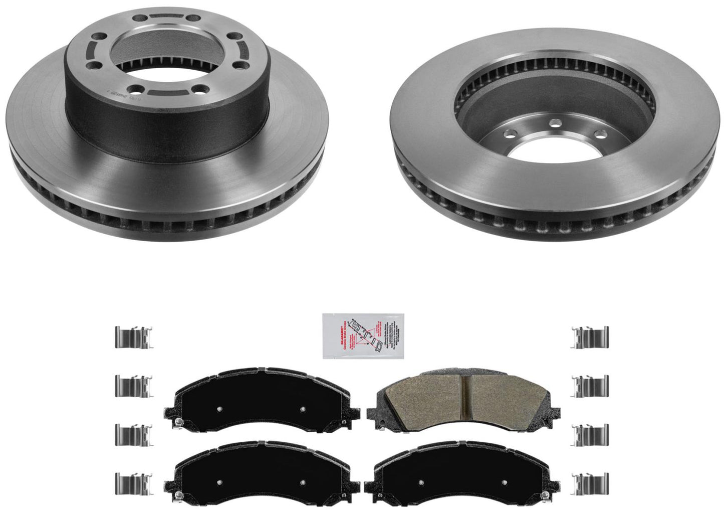 Pastillas de rotores de freno de disco con alto contenido de carbono para Fleet Duty Ram 2500 3500 2019-2021