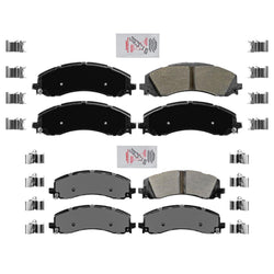 AmeriPro Premium Semi Metallic Pads for 2019-2021 Ram 3500 Dual Rear Wheel