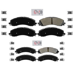 AmeriPro Premium Semi Metallic Pads for Ram 2500 2019-2021 Single Rear Wheel