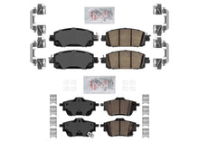 AmeriPro Front & Rear Ceramic Brake Pads Hardware for Nissan Sentra 2020-2022