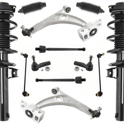 Front Struts Lower Control Arms Tie Rods & Links For Volkswagen Tiguan 09-2010