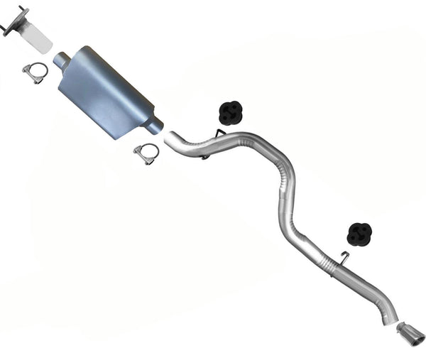 Hi Flow Performance Muffler Pipe System For Jeep Wrangler 2001 2002 2003 2006