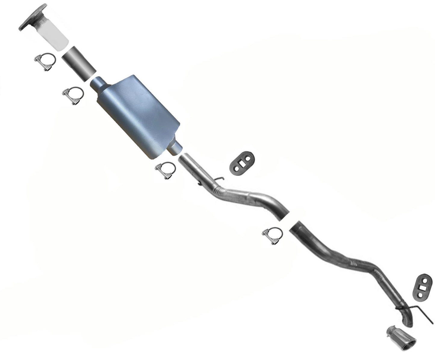 Sistema de tubería silenciador de rendimiento de alto flujo para Jeep Grand Cherokee 2005-2010