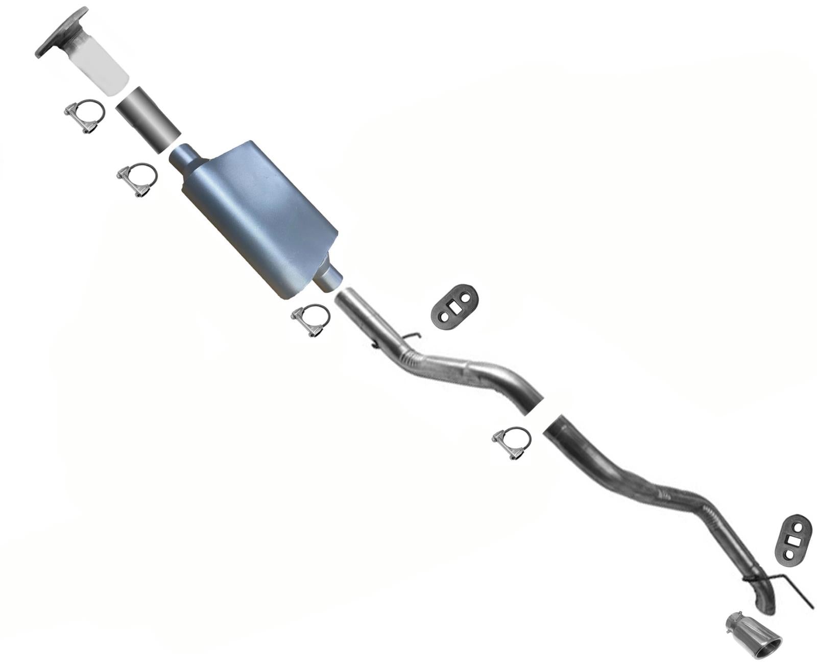 Sistema de tubería silenciador de rendimiento de alto flujo para Jeep Grand Cherokee 2005-2010