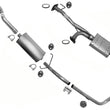 Con silenciadores del sistema de tubo de escape de emisiones federales para Toyota Tundra 4.7L 00-02